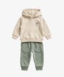 Belletex Kiddos Hoodie Jogger Set - Oat / Sage Two-Tone