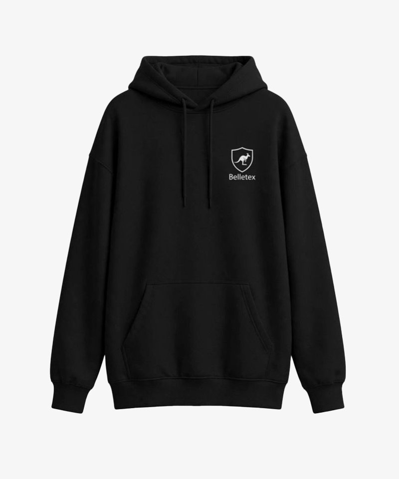 Belletex Womenswear Oversized Hoodie – Black – 400 GSM