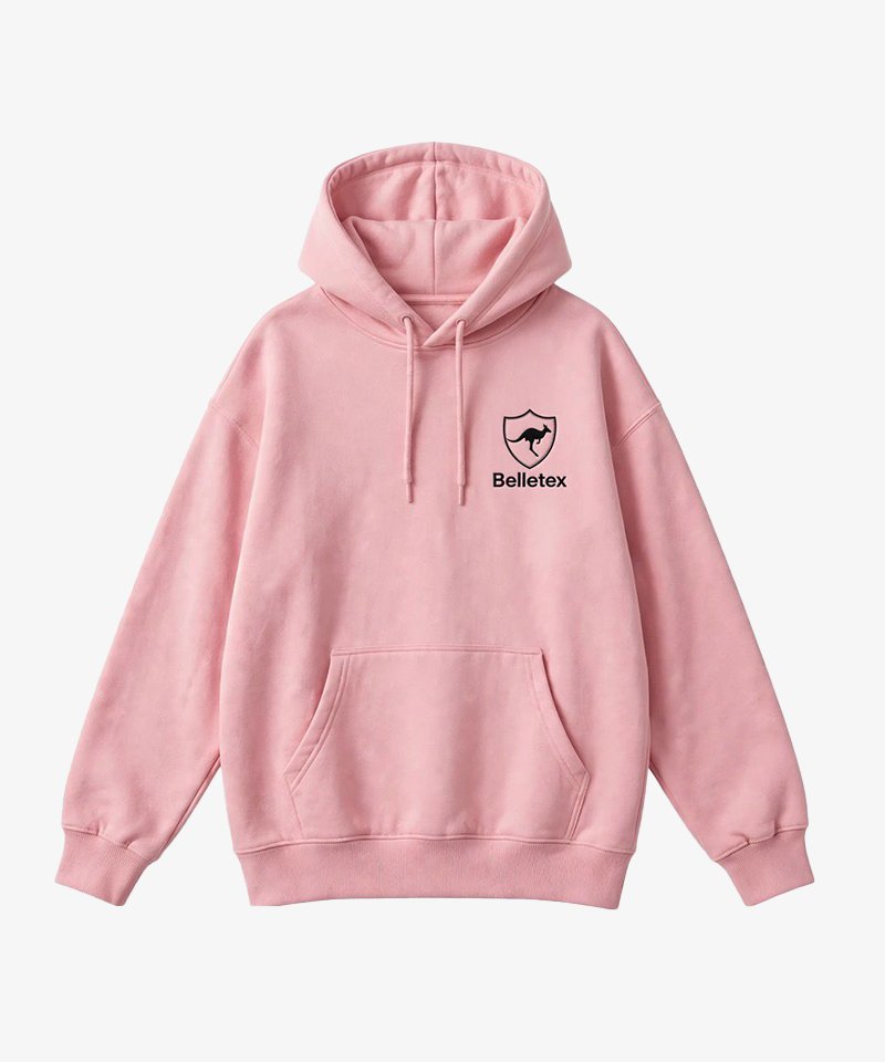 Belletex Womenswear Oversized Hoodie – Soft Pink – 400 GSM
