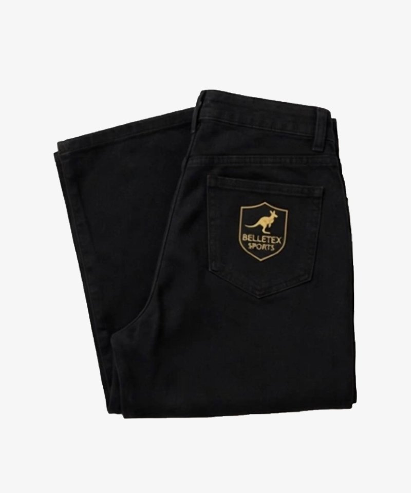 Belletex Straight Fit Black Jeans