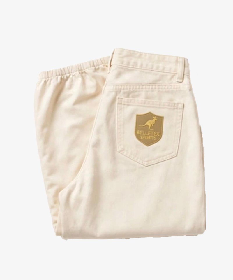 Wide Leg Balloon Cream Pants